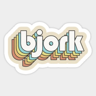 Retro Bjork Sticker